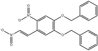 1-NITRO-2-[(1E)-2-NITROETHENYL]-4,5-BIS(PHENYLMETHOXY)BENZENE,98369-56-3,结构式