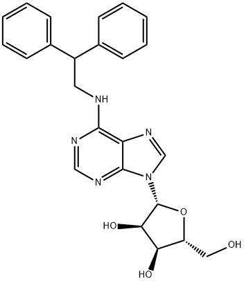 N(6)-(2,2-diphenylethyl)adenosine Struktur