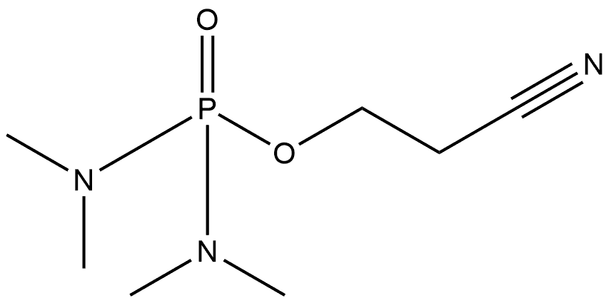 Phosphorodiamidic acid, tetramethyl-, 2-cyanoethyl ester (6CI) Structure