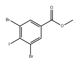 Benzoic acid, 3,5-dibromo-4-iodo-, methyl ester 结构式