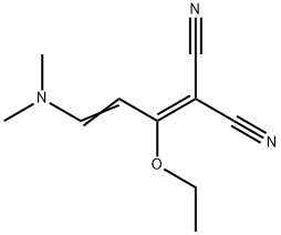 Propanedinitrile, 2-[3-(dimethylamino)-1-ethoxy-2-propen-1-ylidene]- Structure