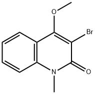 2(1H)-Quinolinone, 3-bromo-4-methoxy-1-methyl- Structure