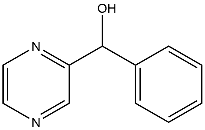 2-Pyrazinemethanol, α-phenyl- 化学構造式