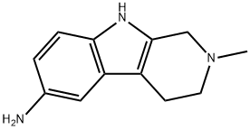2-methyl-1H,2H,3H,4H,9H-pyrido[3,4-b]indol-6-amine,98840-43-8,结构式