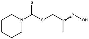 1-Piperidinedithiocarboxylic acid 2-hydroxyiminopropyl ester 结构式