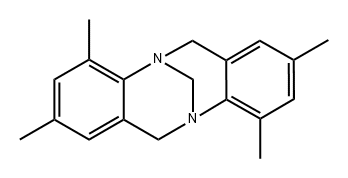 6H,12H-5,11-METHANODIBENZO[B,F][1,5]DIAZOCINE, 2,4,8,10-TETRAMETHYL-, 98883-82-0, 结构式