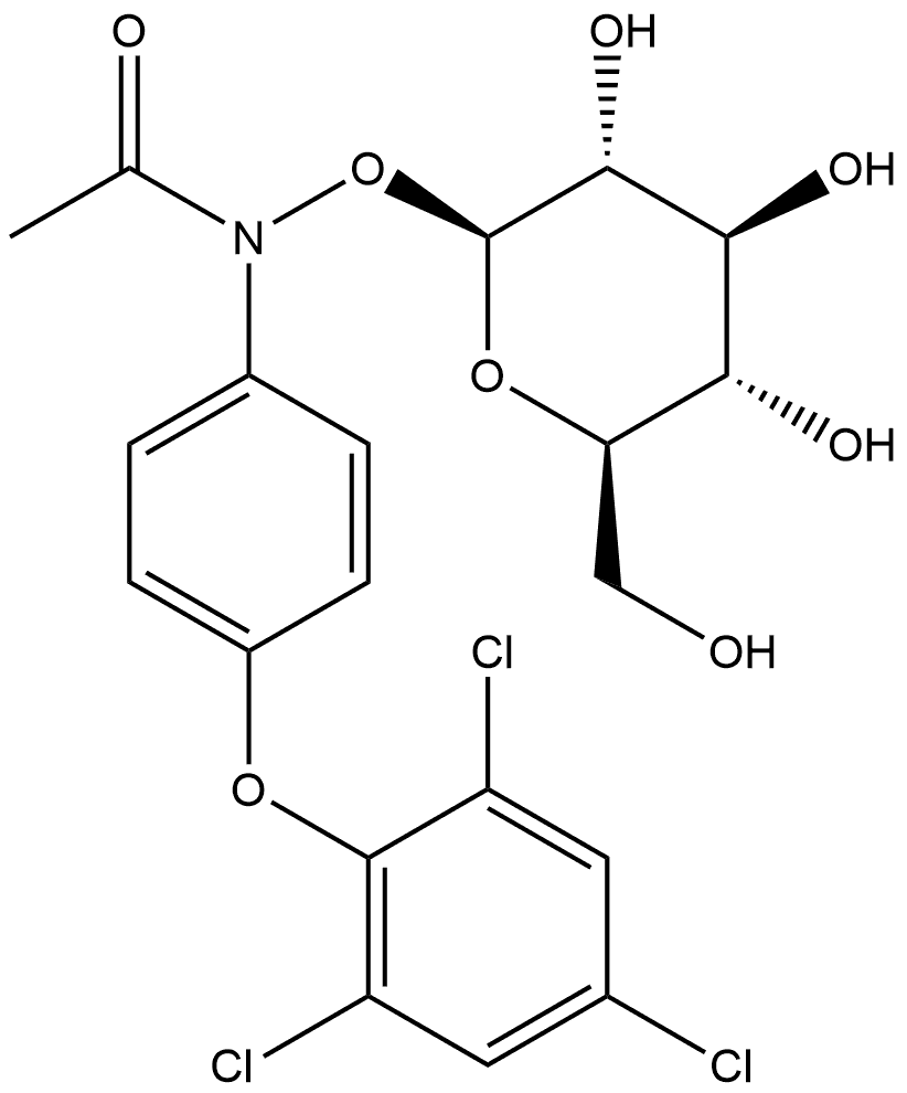 β-D-Glucopyranose, 1-O-[acetyl[4-(2,4,6-trichlorophenoxy)phenyl]amino]- (9CI)
