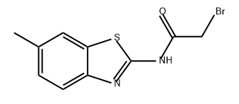 Acetamide, 2-bromo-N-(6-methyl-2-benzothiazolyl)- Structure