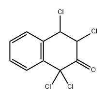 2(1H)-Naphthalenone, 1,1,3,4-tetrachloro-3,4-dihydro- Struktur
