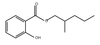 2-甲基-1-戊基水杨酸酯, 98969-19-8, 结构式