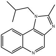 1H-Imidazo[4,5-c]quinoline, 2-methyl-1-(2-methylpropyl)- Struktur