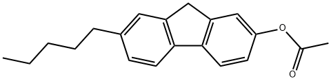 9H-Fluoren-2-ol, 7-pentyl-, 2-acetate Struktur