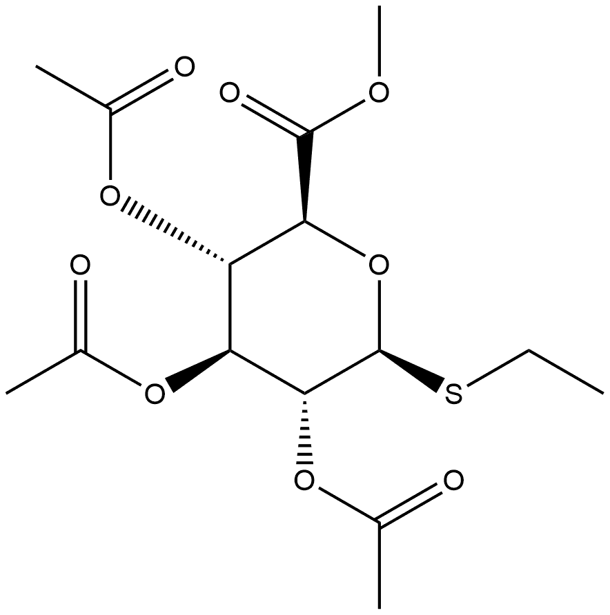 β-D-Glucopyranosiduronic acid, ethyl 1-thio-, methyl ester, 2,3,4-triacetate|