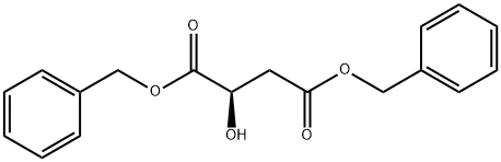 Butanedioic acid, 2-hydroxy-, 1,4-bis(phenylmethyl) ester, (2R)- 化学構造式