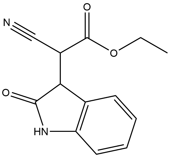 1H-Indole-3-acetic acid, α-cyano-2,3-dihydro-2-oxo-, ethyl ester