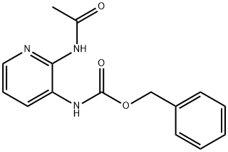 Carbamic acid, [2-(acetylamino)-3-pyridinyl]-, phenylmethyl ester (9CI) Structure