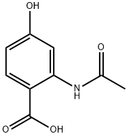 Benzoic acid, 2-(acetylamino)-4-hydroxy- Structure