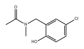 Acetamide, N-[(5-chloro-2-hydroxyphenyl)methyl]-N-methyl- 化学構造式