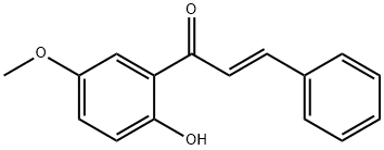 2-Propen-1-one, 1-(2-hydroxy-5-methoxyphenyl)-3-phenyl-, (2E)- 结构式