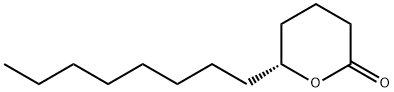 2H-Pyran-2-one, tetrahydro-6-octyl-, (6R)- Structure