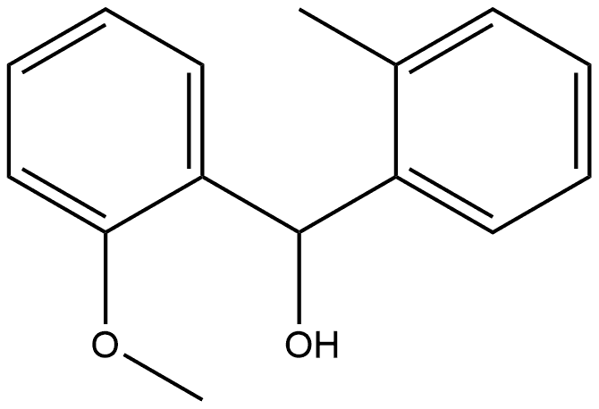 Benzenemethanol, 2-methoxy-α-(2-methylphenyl)- Struktur
