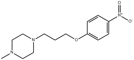 Piperazine, 1-methyl-4-[3-(4-nitrophenoxy)propyl]- 结构式