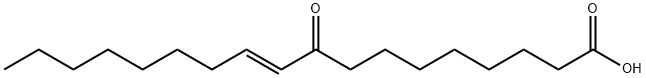 10-Octadecenoic acid, 9-oxo-, (10E)- Struktur