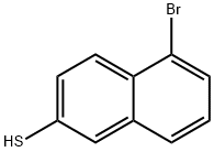 2-Naphthalenethiol, 5-bromo- Struktur