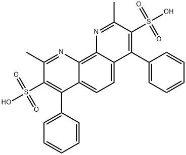 1,10-Phenanthroline-3,8-disulfonic acid, 2,9-dimethyl-4,7-diphenyl- Structure