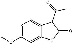 2(3H)-Benzofuranone, 3-acetyl-6-methoxy- 化学構造式