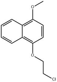 Naphthalene, 1-(2-chloroethoxy)-4-methoxy- Structure