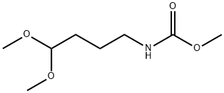 Carbamic acid, N-(4,4-dimethoxybutyl)-, methyl ester Structure