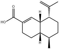 (4aS)-3,4,4aα,5,6,7,8,8aα-オクタヒドロ-5α-メチル-8β-イソプロペニルナフタレン-2-カルボン酸 化学構造式