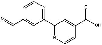 [2,2'-Bipyridine]-4-carboxylic acid, 4'-formyl-,99970-90-8,结构式