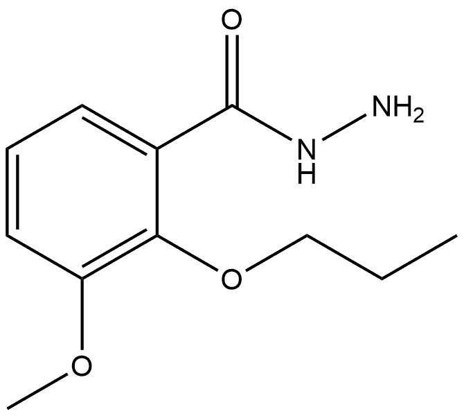 3-Methoxy-2-propoxybenzoic acid hydrazide 结构式