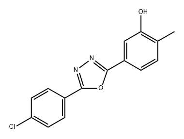 5-[5-(4-Chloro-phenyl)-[1,3,4]oxadiazol-2-yl]-2-methyl-phenol|