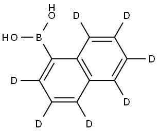 1-萘基-2,3,4,5,6,7,8-D7-硼酸 结构式