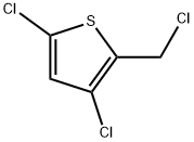 3,5-Dichloro-2-(chloromethyl)thiophene,100114-13-4,结构式