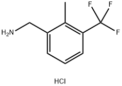 2-甲基-3-(三氟甲基)苄胺盐酸盐,1001390-82-4,结构式