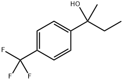 Benzenemethanol, α-ethyl-α-methyl-4-(trifluoromethyl)- 化学構造式