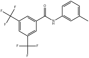 N-(3-Methylphenyl)-3,5-bis(trifluoromethyl)benzamide,1002076-07-4,结构式