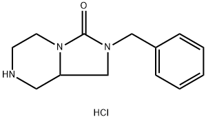 Imidazo[1,5-a]pyrazin-3(2H)-one, hexahydro-2-(phenylmethyl)-, hydrochloride (1:1) 结构式