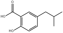 2-Hydroxy-5-isobutylbenzoic acid,100245-31-6,结构式