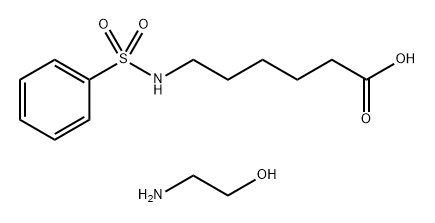 Hexanoic acid, [(phenylsulfonyl)amino]-, reaction products with ethanolamine Structure