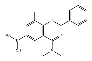 4-(Benzyloxy)-3-(dimethylcarbamoyl)-5-fluorophenylboronic acid|