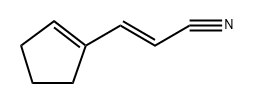 (E)-3-(cyclopent-1-en-1-yl)acrylonitrile,1003609-40-2,结构式