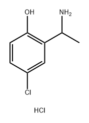 2-(1-Aminoethyl)-4-chlorophenol hydrochloride Structure