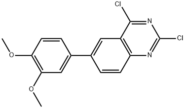 2,4-dichloro-6-(3,4-dimethoxy-phenyl)-quinazoline Structure