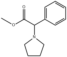 1-Pyrrolidineacetic acid, α-phenyl-, methyl ester Struktur