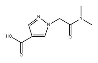 1-[(dimethylcarbamoyl)methyl]-1H-pyrazole-4-carboxylic acid Structure